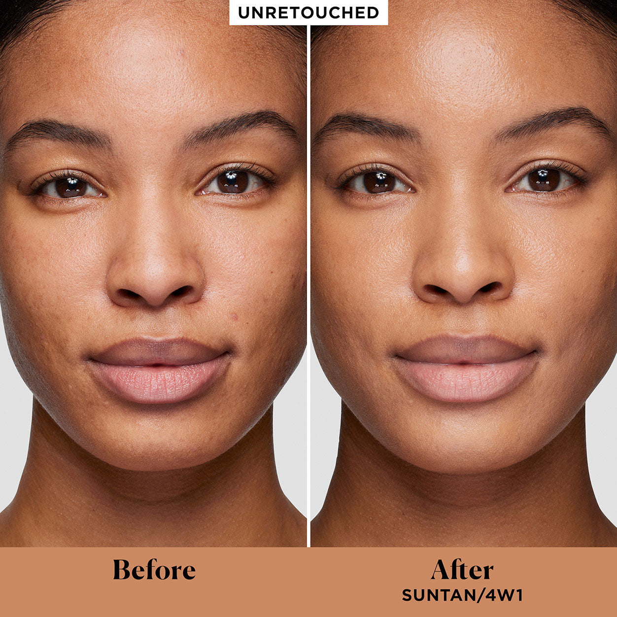 Before and after results of using   variant: 4W1 Suntan