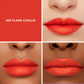 Model image of Laura Mercier Caviar Smoothing Matte Lipstick variant: 500 Flame Challis