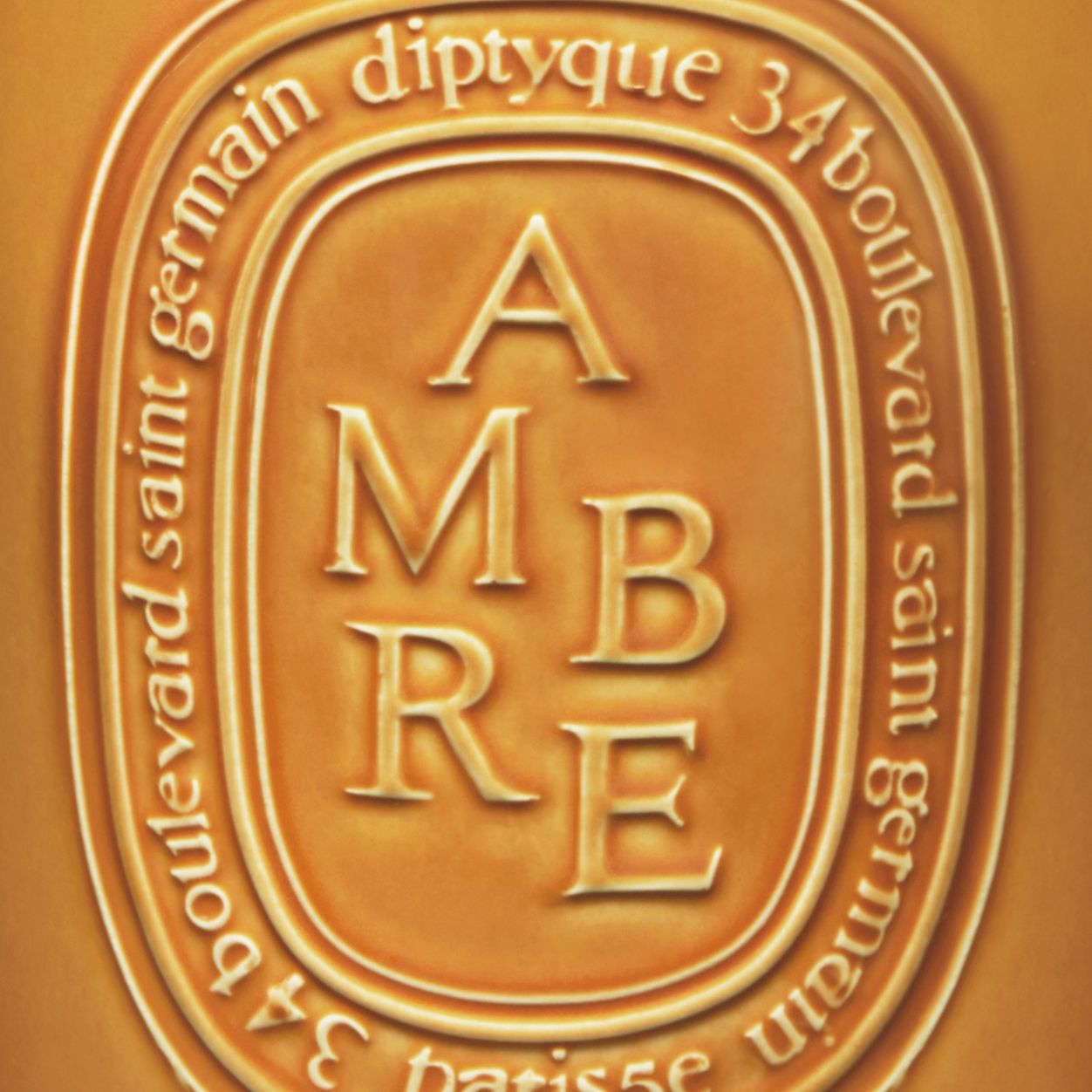 Image of an open Diptyque Ambre (Amber) Candle variant: 51.3 oz (Very Large)