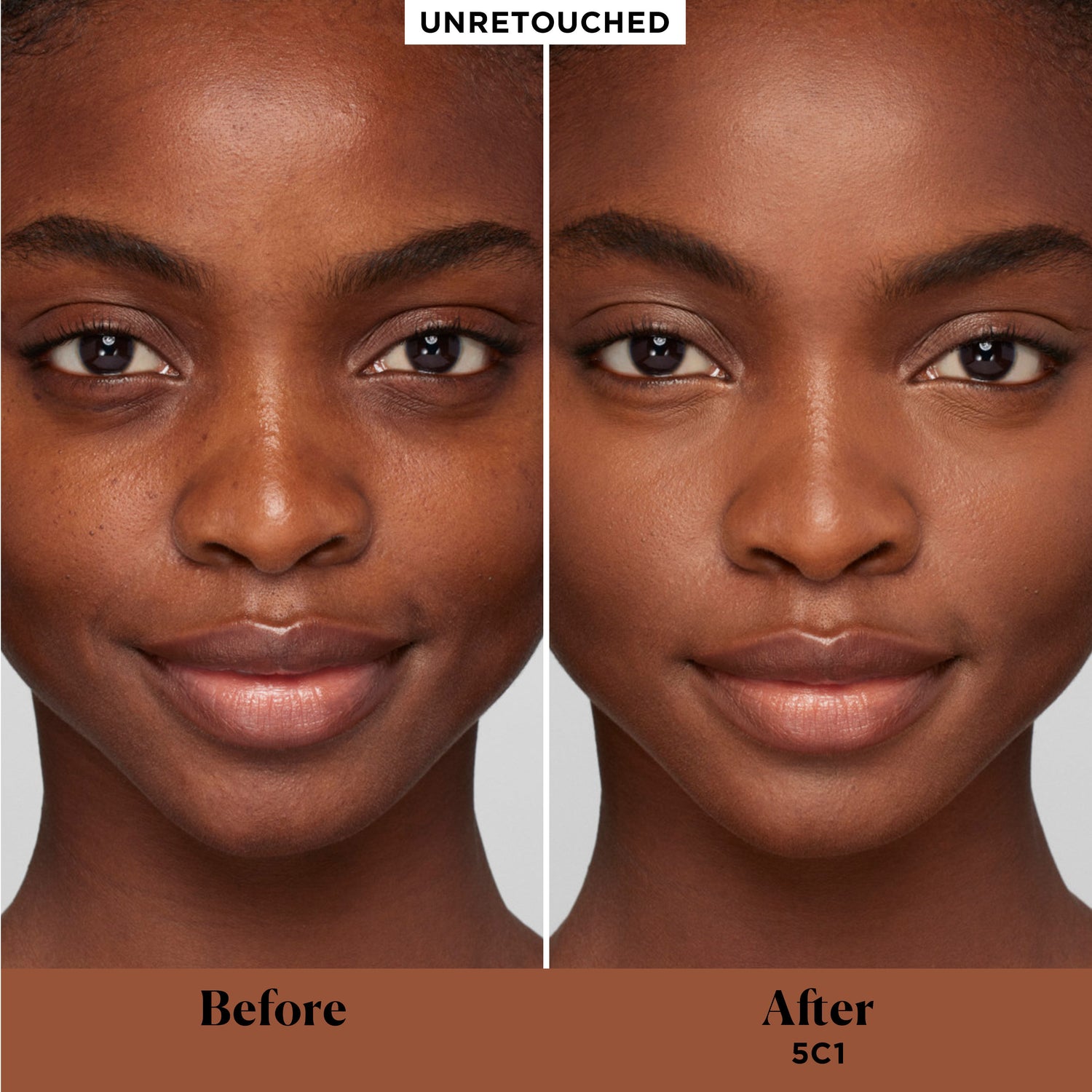 Before and after results of using Laura Mercier Real Flawless Weightless Perfecting Concealer variant: 5C1