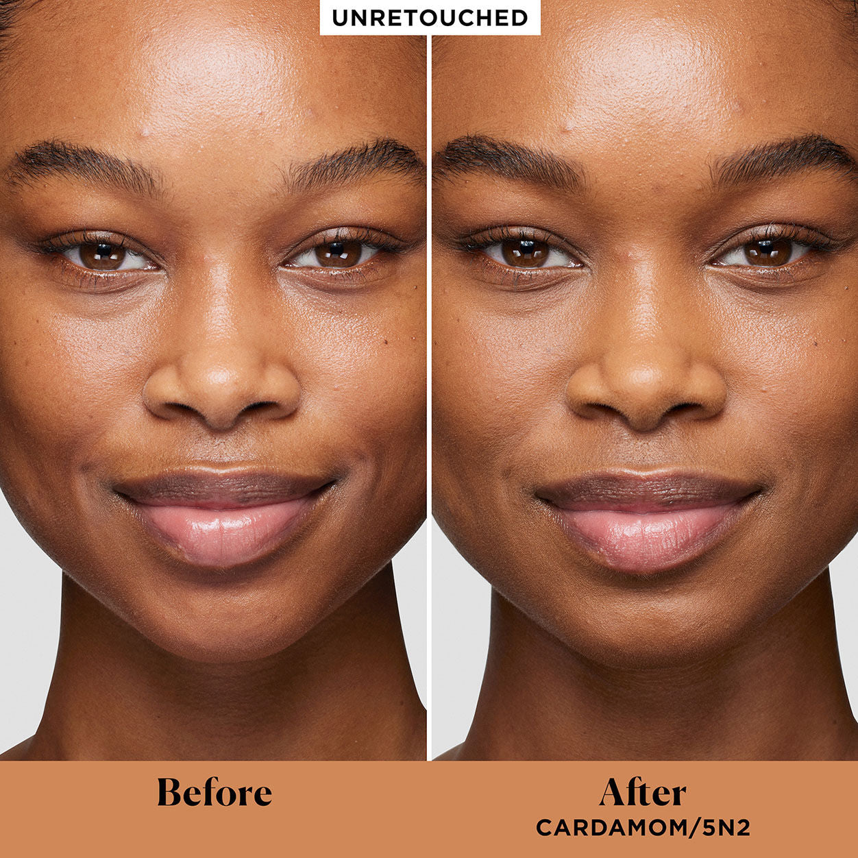Before and after results of using   variant: 5N2 Cardamom