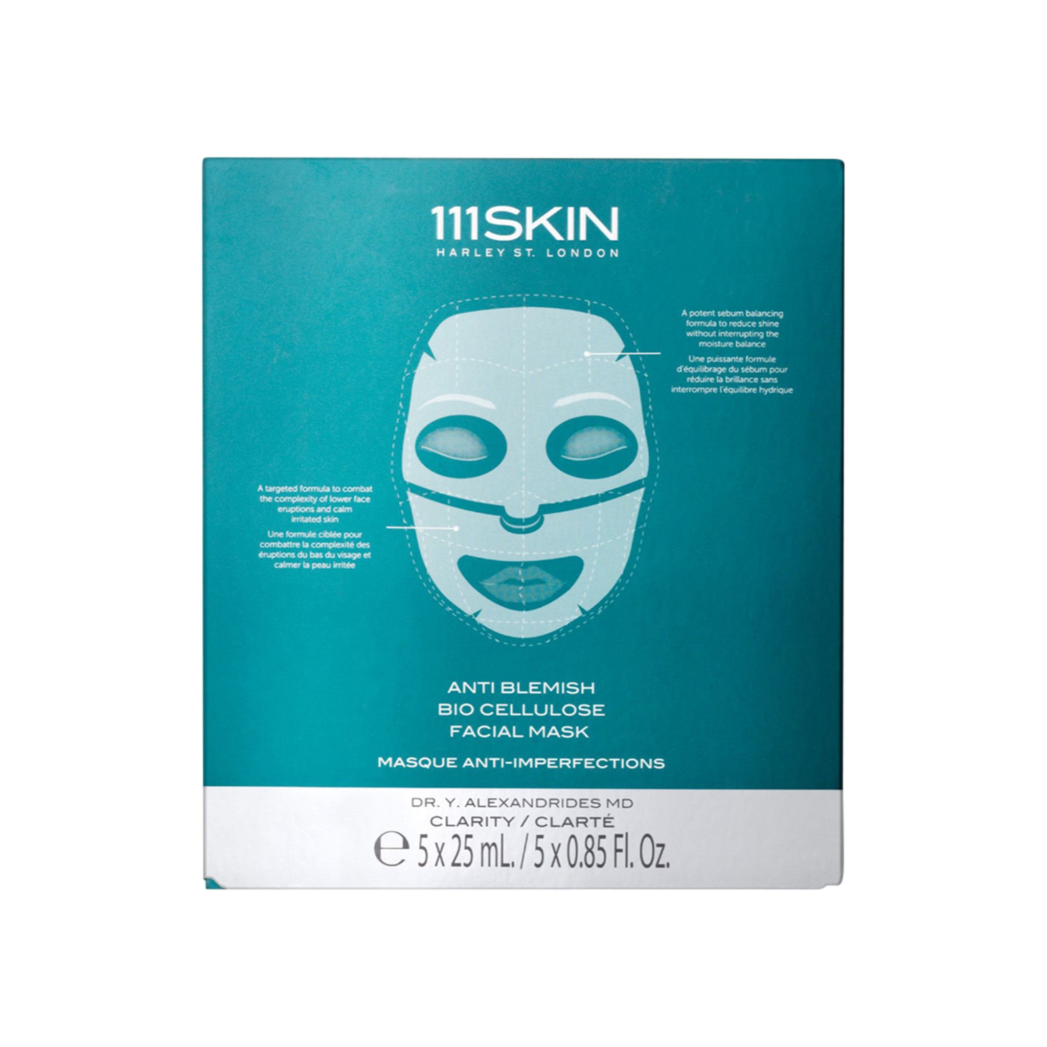 111SKIN Anti Blemish Biocellulose Facial Mask Size variant: 5 Treatments main image.