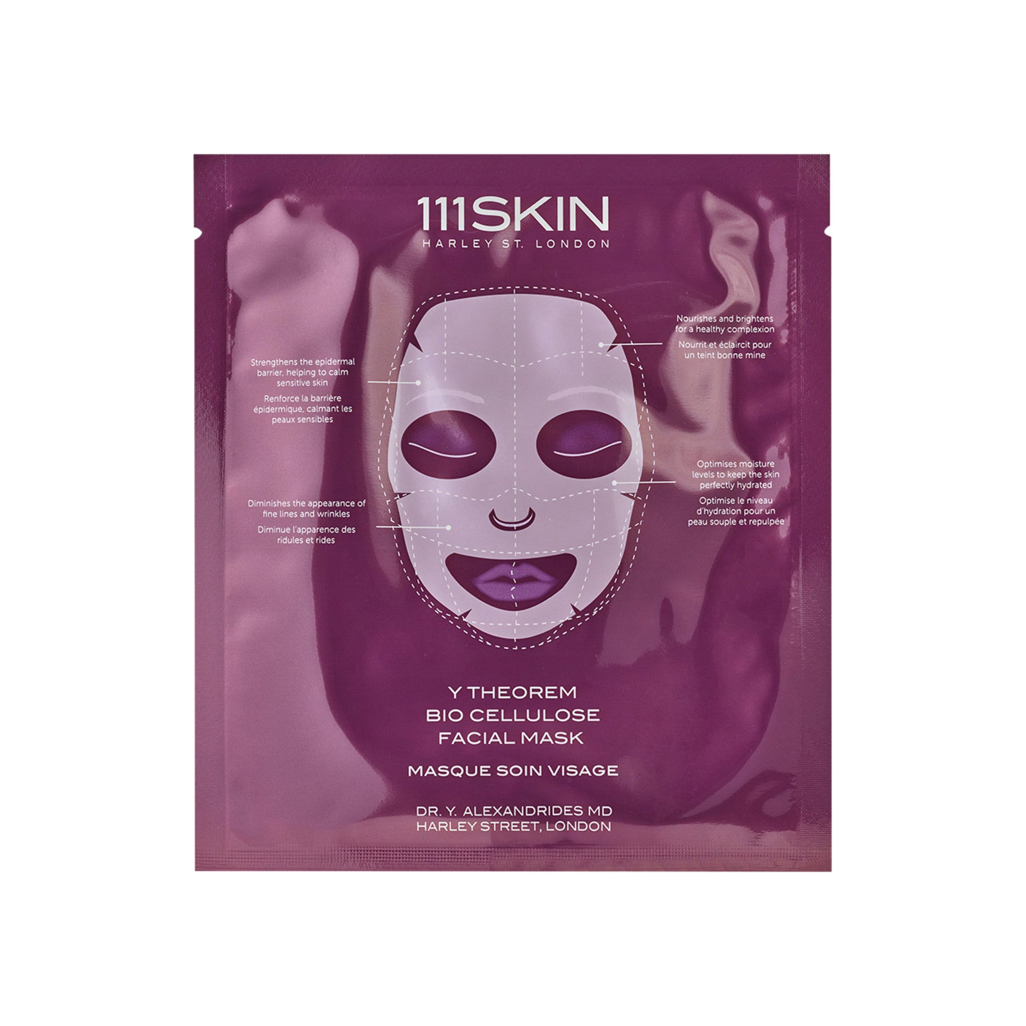 111SKIN Y Theorem Bio Cellulose Facial Mask Size variant: 5 Treatments main image.
