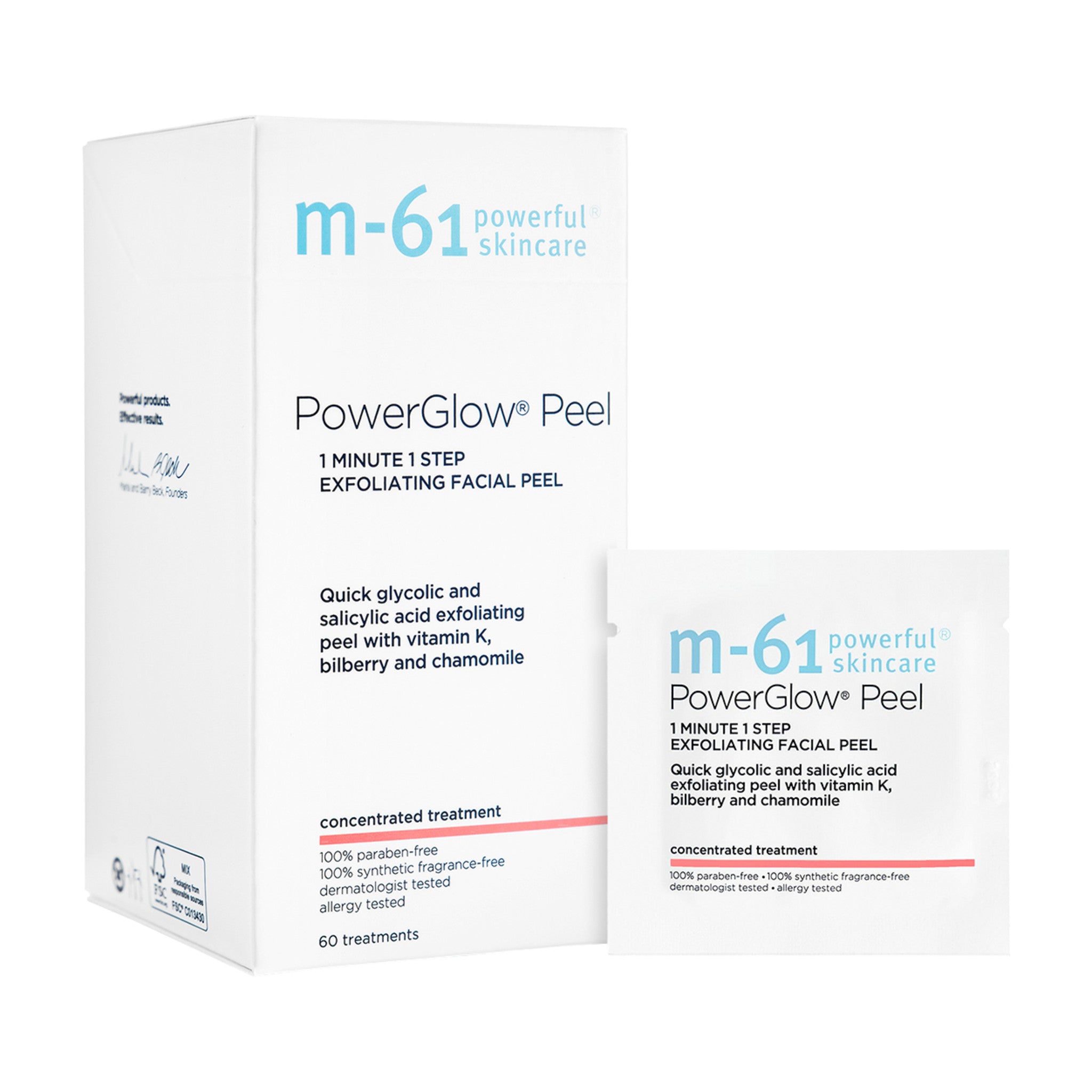 M-61 PowerGlow Peel Size variant: 60 treatments main image.