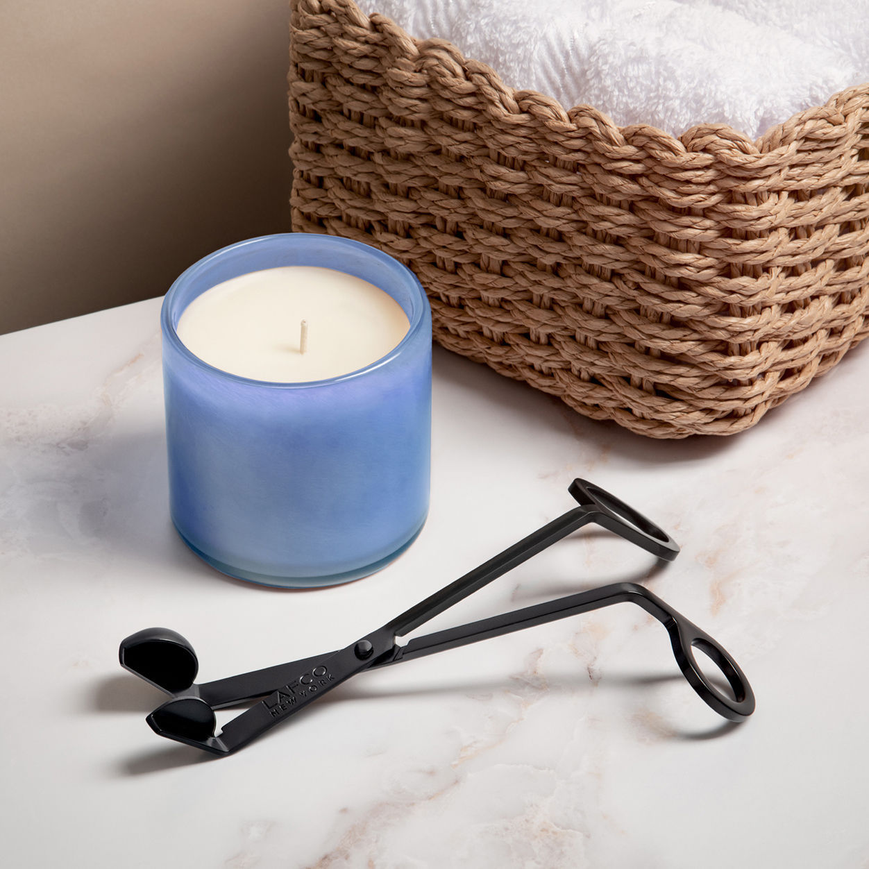 Lifestyle image of Lafco Bluemercury Classic Candle variant: 6.5 oz (Classic)