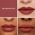 Model image of Laura Mercier Caviar Smoothing Matte Lipstick variant: 680 Rosewood Silk