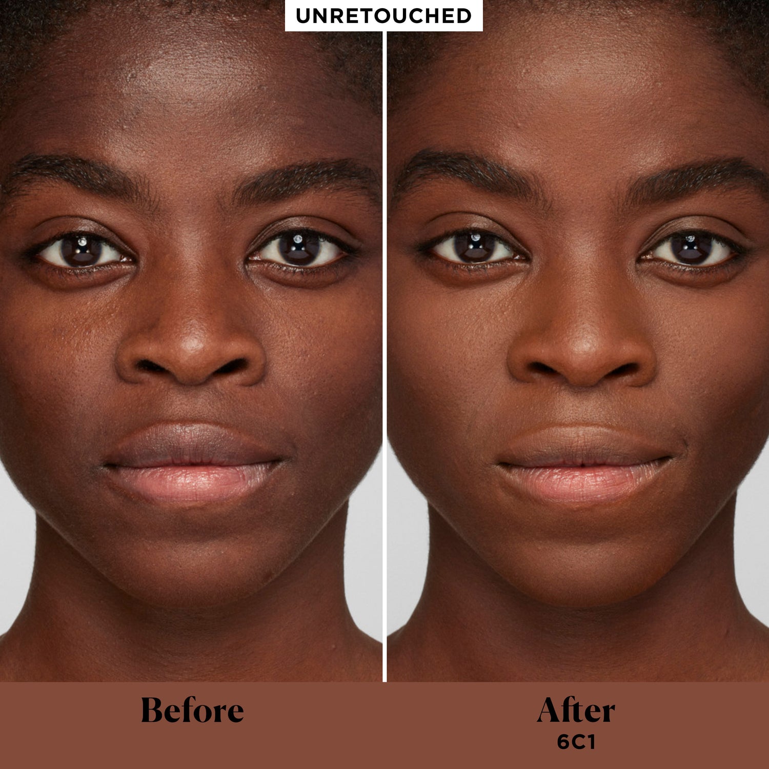 Before and after results of using Laura Mercier Real Flawless Weightless Perfecting Concealer variant: 6C1