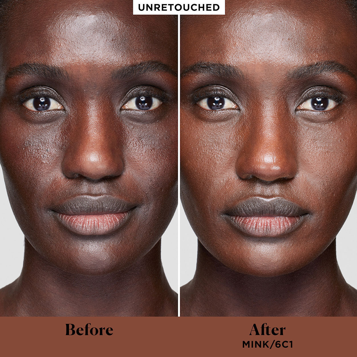 Before and after results of using   variant: 6C1 Mink