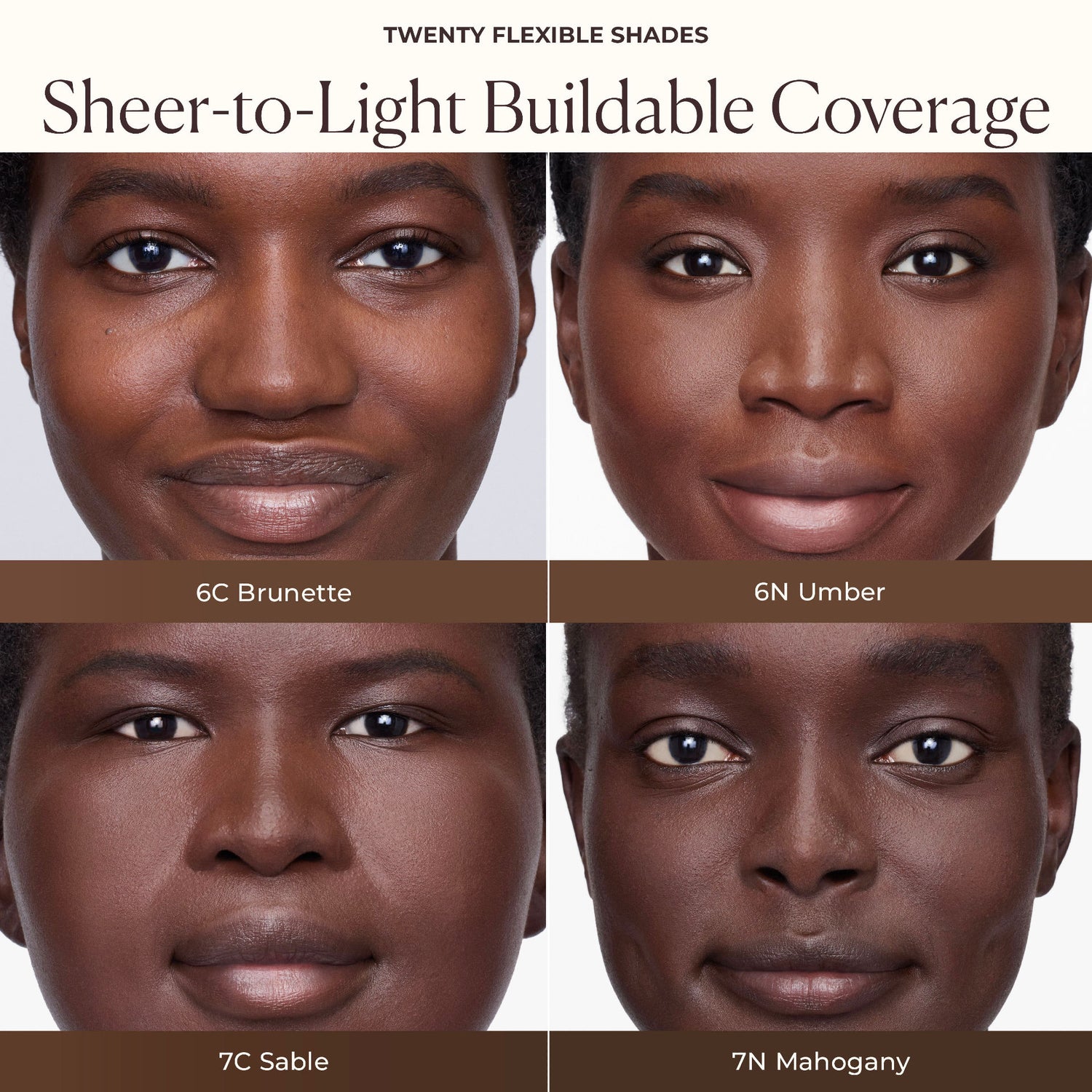 Model image of Laura Mercier Tinted Moisturizer Blurred Matte Oil Free Broad Spectrum SPF 30 variant: 6C Brunette