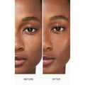 Before and after results of using Laura Mercier Flawless Lumière Radiance-Perfecting Foundation variant: 6N1 TRUFFLE
