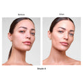Before and after results of using Hourglass Veil Hydrating Skin Tint variant: 8
