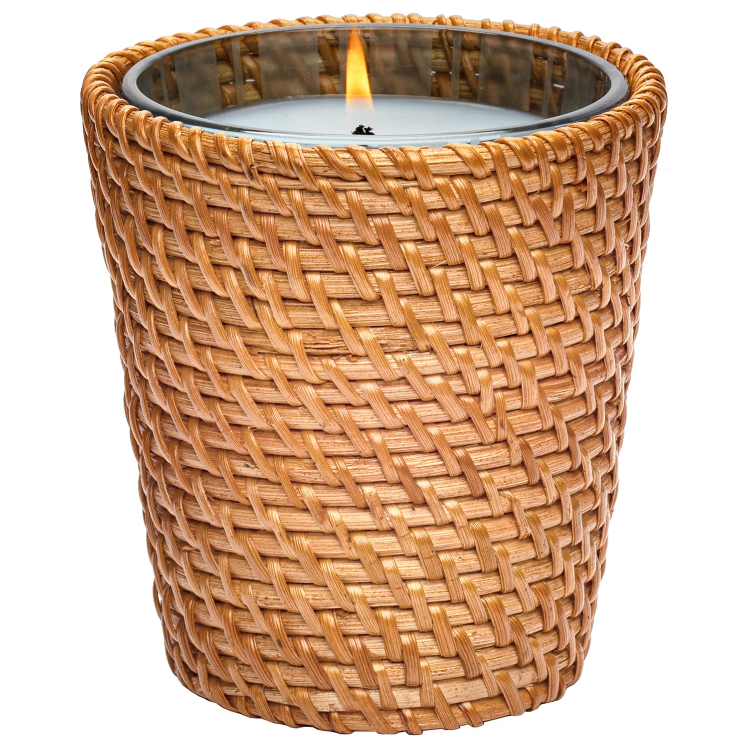 Limited edition Nest Rattan Driftwood and Chamomile Candle (Limited Edition) Size variant: 8.1 oz. (Classic) open container image.