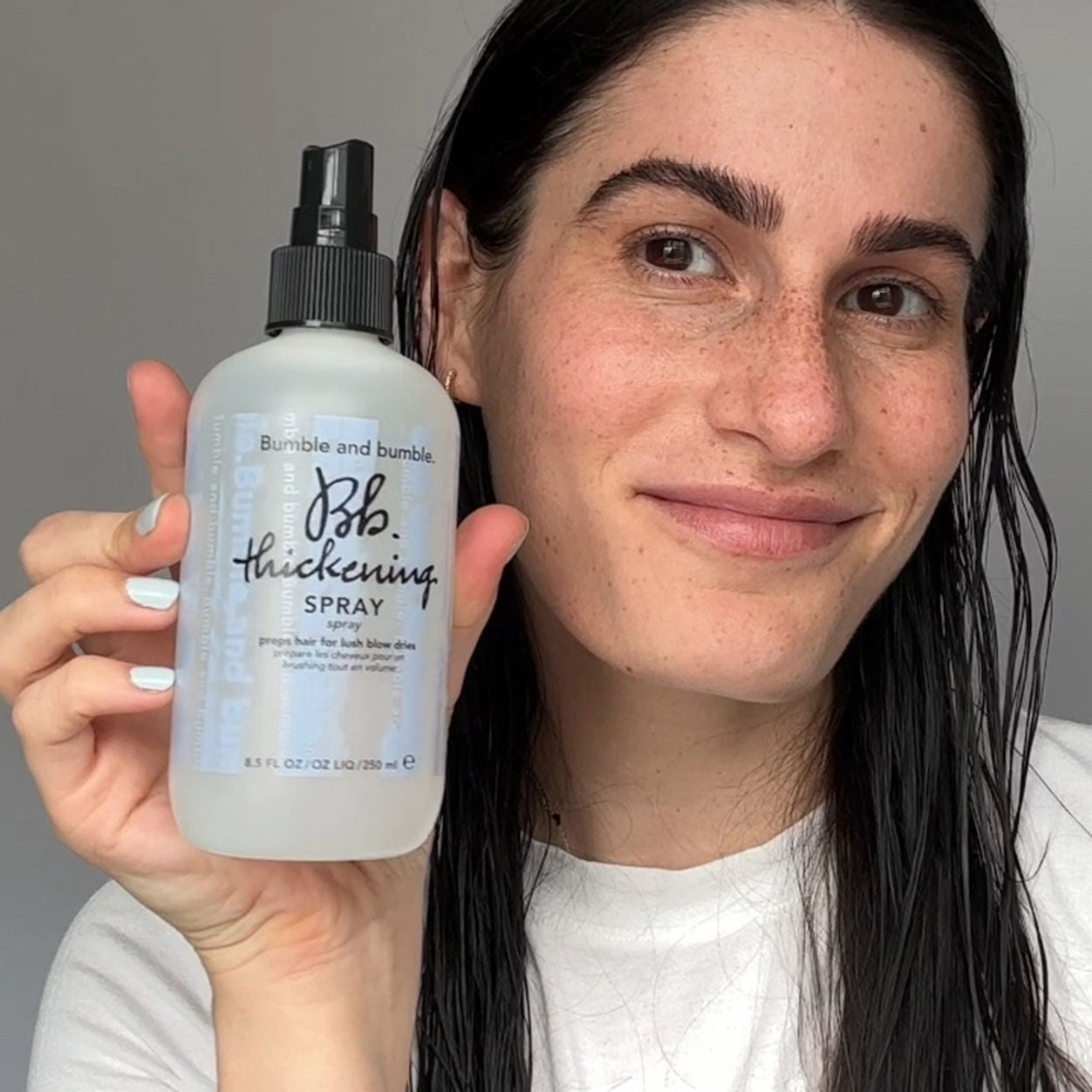 Model image of Bumble and Bumble Thickening Spray variant: 8.5 oz