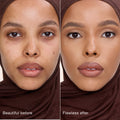 Before and after results of using   variant: 9 Tan