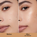 Before and after results of using Laura Mercier Tinted Moisturizer Light Revealer Natural Skin Illuminator Broad Spectrum SPF 25 variant: Almond