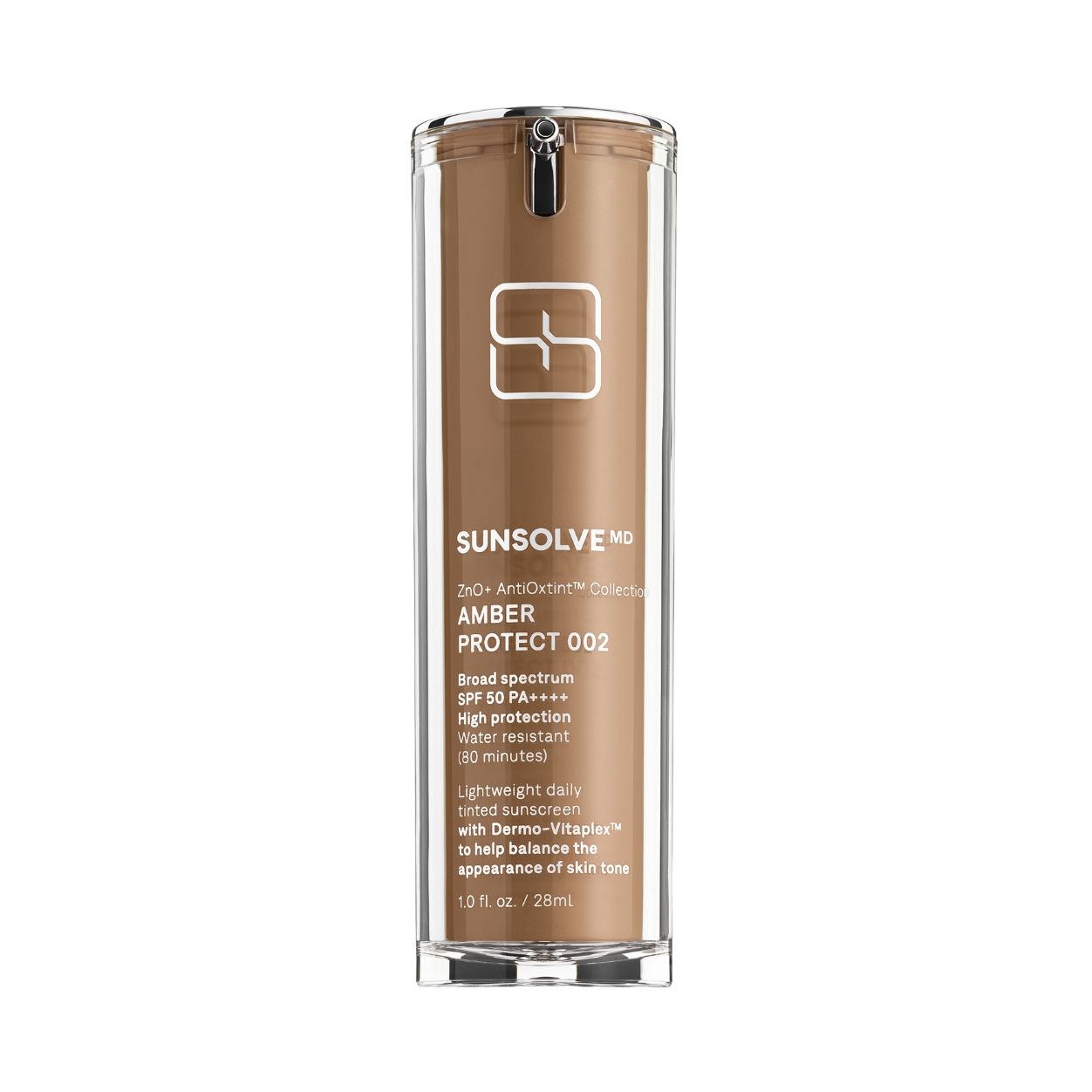 SunsolveMD ZnO+ AntiOxtint Amber Protect 002 SPF 50 variant: Amber Protect 002 main image