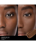 Before and after results of using Nars Natural Radiant Longwear Foundation variant: Anguilla