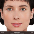 Before and after results of using Anastasia Beverly Hills Ash Brown variant: Ash Brown