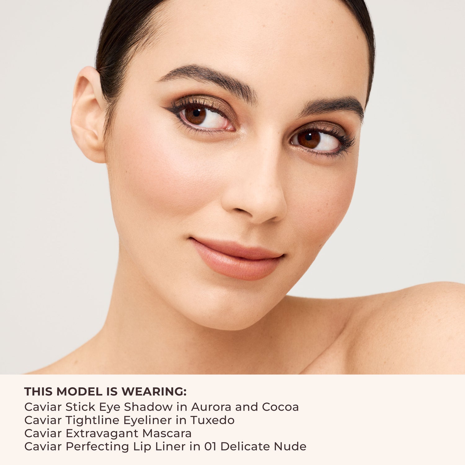 Model image of Laura Mercier Caviar Stick Eyeshadow variant: Aurora