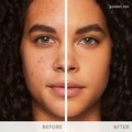 Before and after results of using Jane Iredale PurePressed Base Mineral Foundation Refill SPF 20/15 variant: Autumn SPF 20