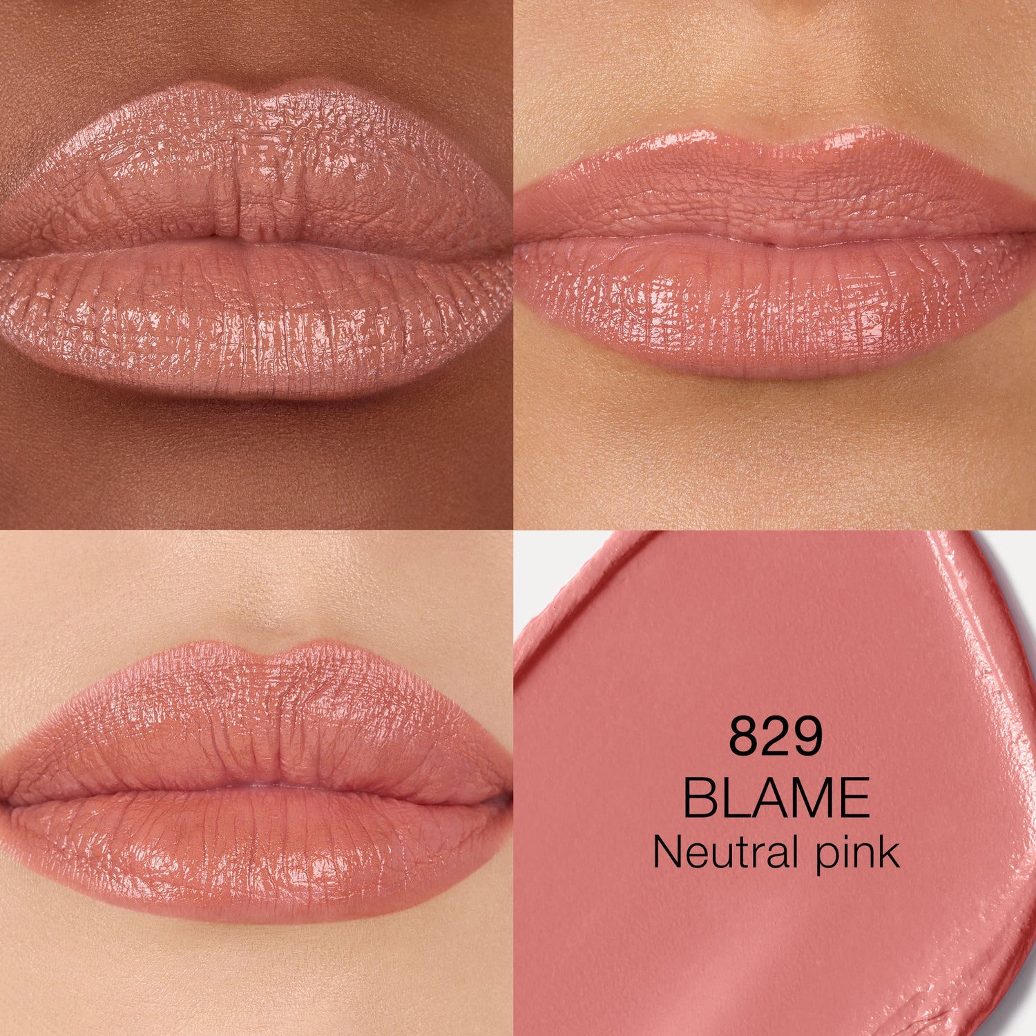 Model image of Nars Explicit Lipstick variant: Blame 829 (neutral pink)