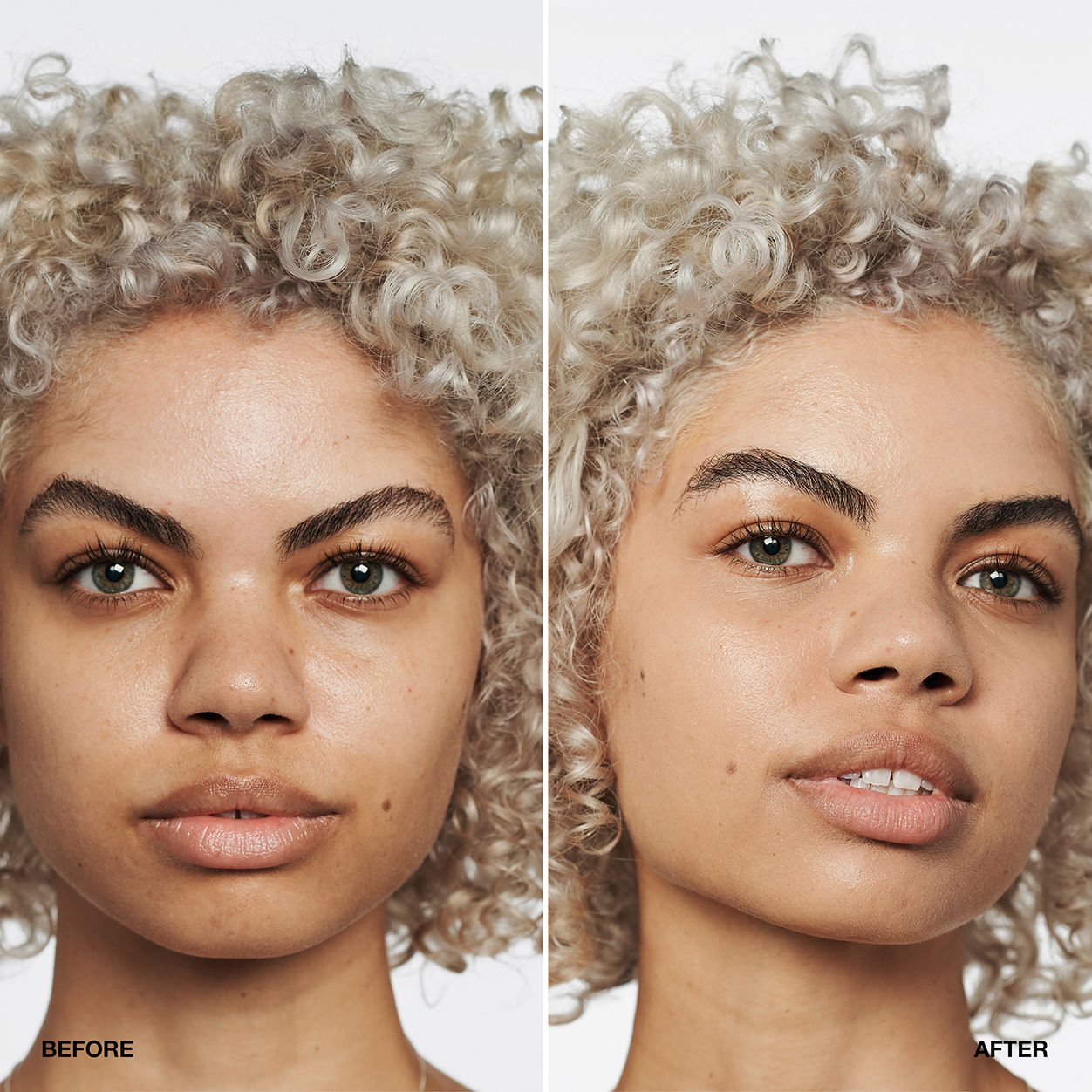 Before and after results of using Clinique Even Better Makeup Broad Spectrum SPF 15 variant: BUTTERSCOTCH