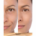 Before and after results of using Nars Natural Radiant Longwear Foundation variant: Barcelona M4