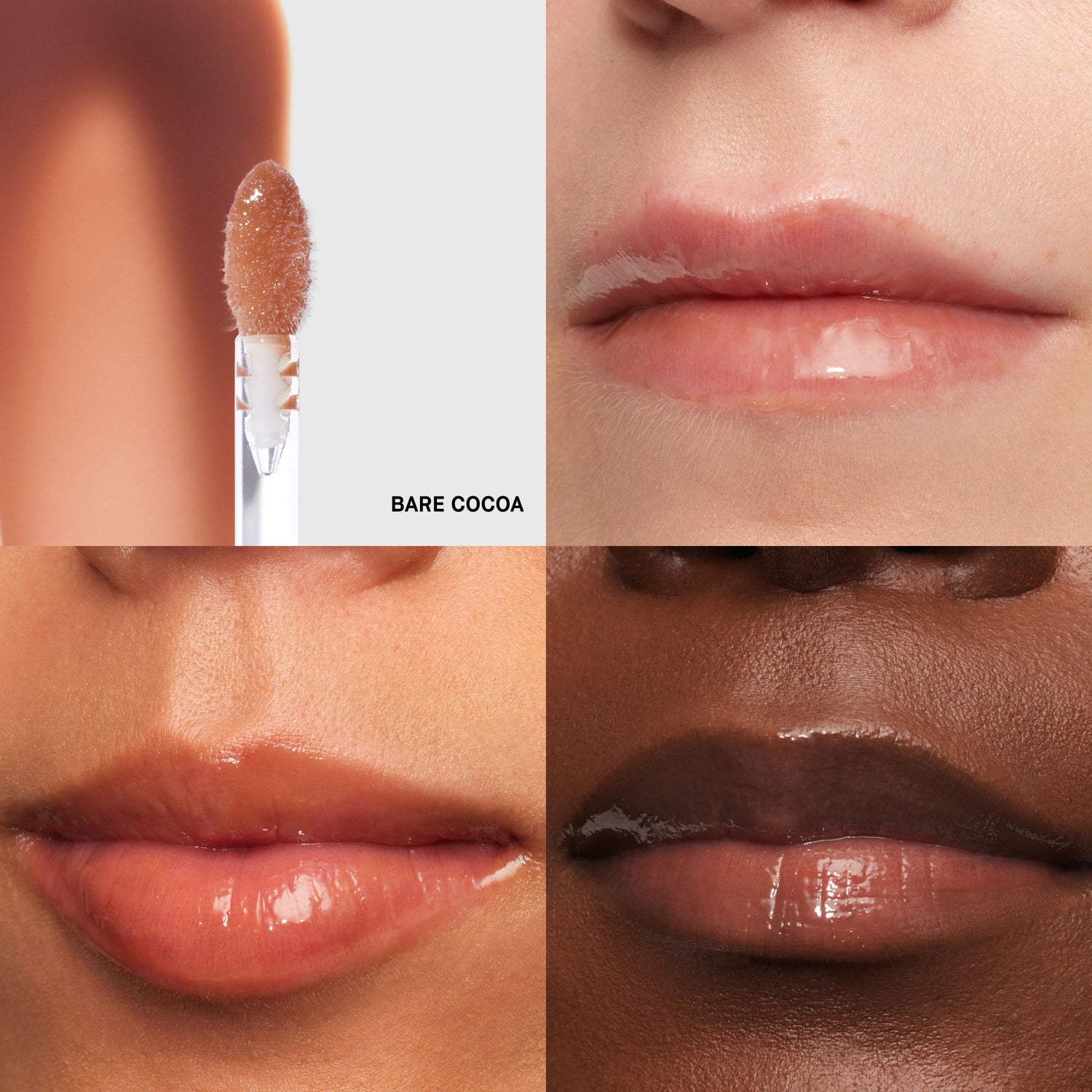 Model image of Bobbi Brown Extra Plump Lip Serum variant: Bare Cocoa