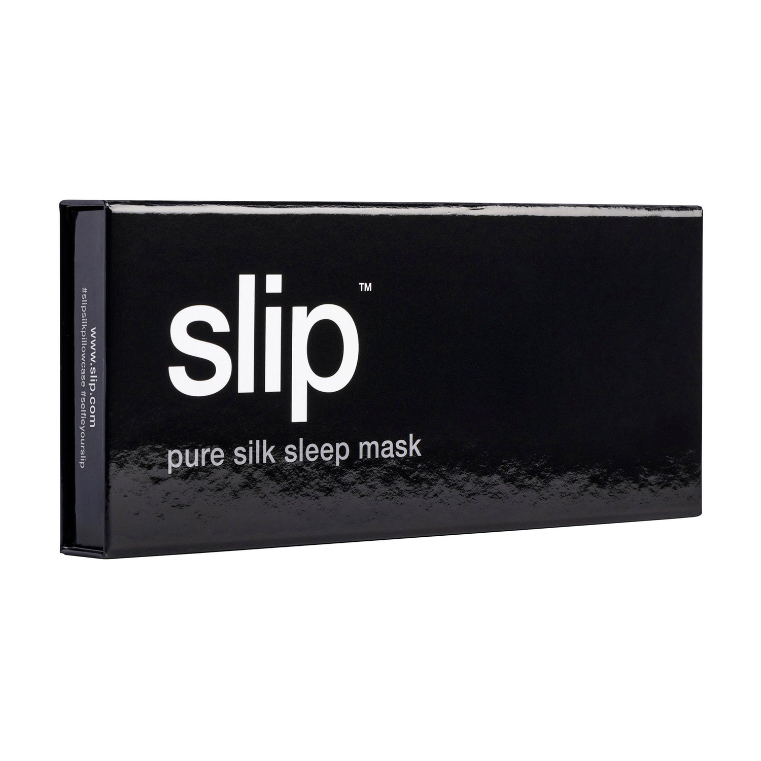 Image of an open Slip Pure Silk Sleep Mask variant: Black