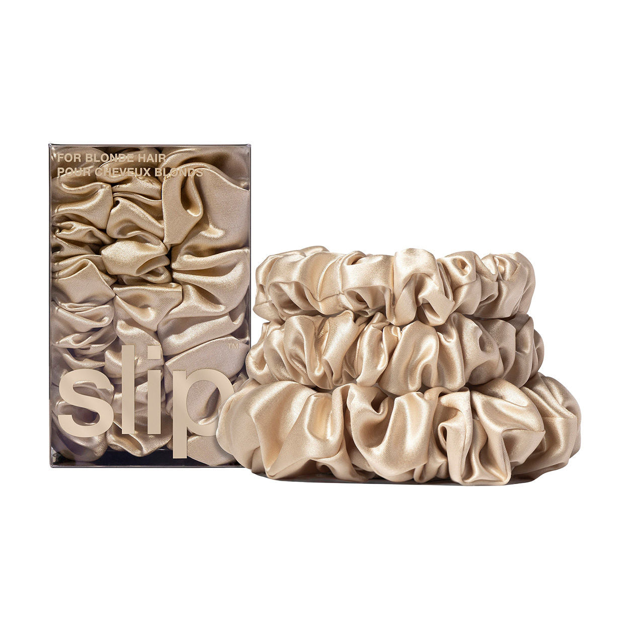 Slip Back to Basics Assorted Scrunchies variant: Blonde main image