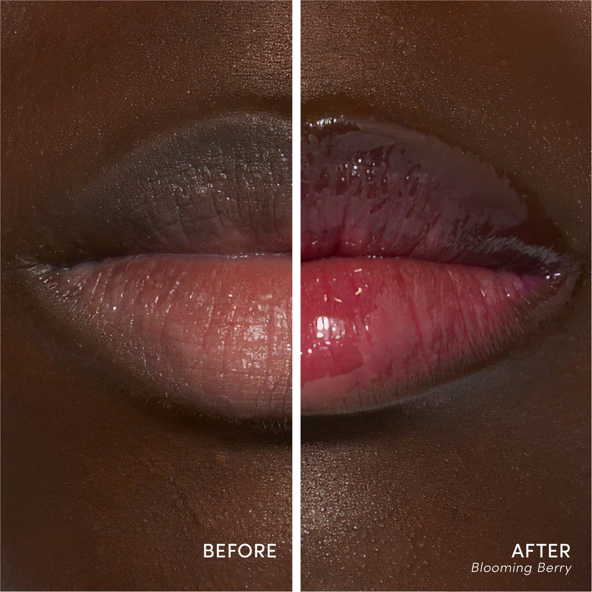 Before and after results of using   variant: Blooming Berry