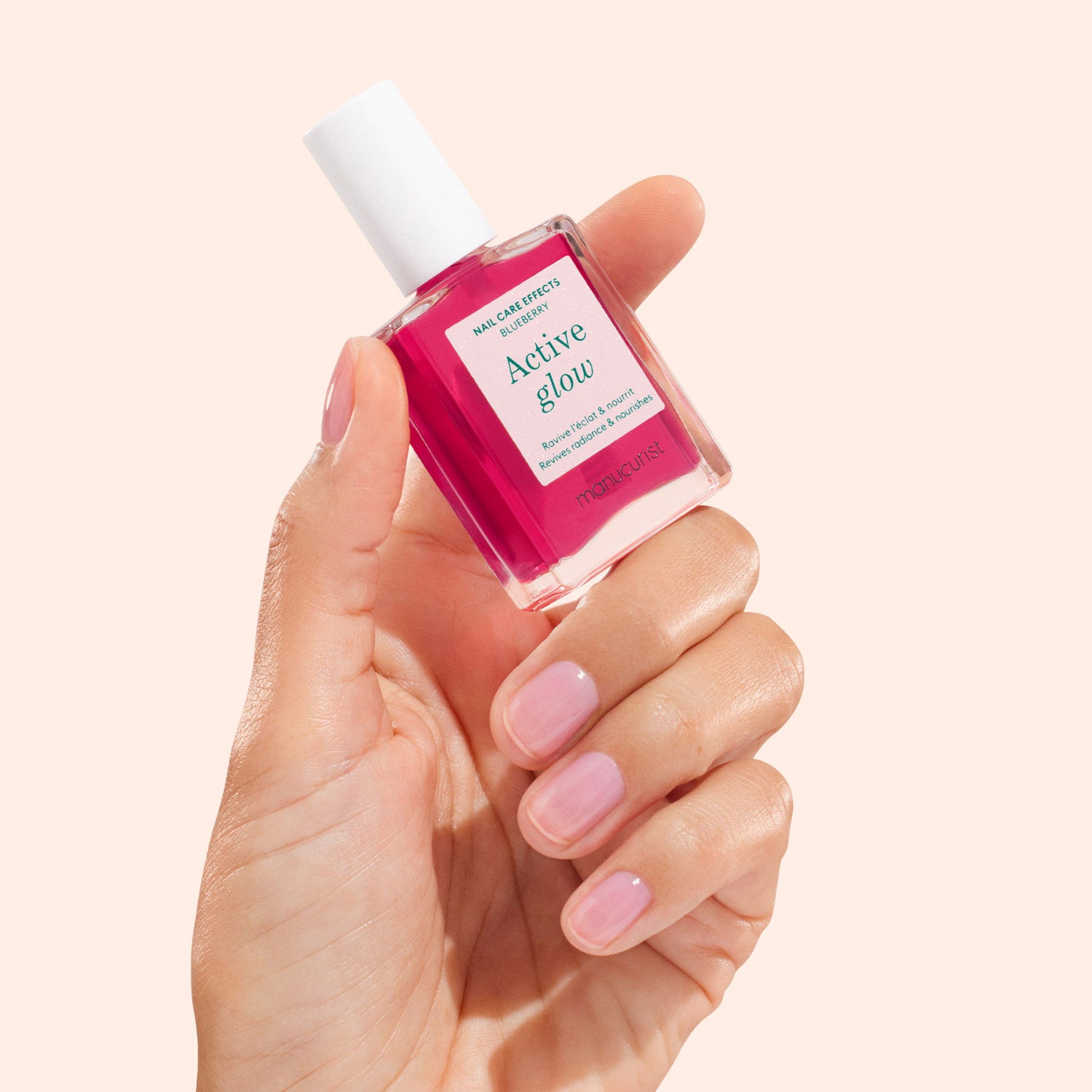 Lifestyle image of Manucurist Active Glow Blueberry variant: Blueberry