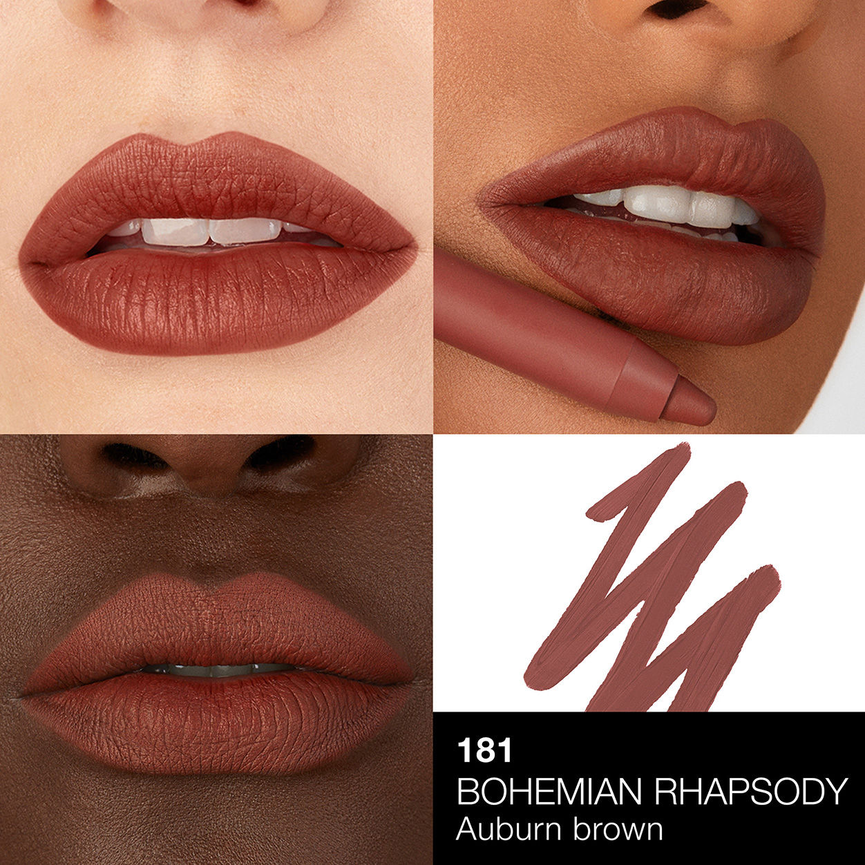 Swatch image of Nars Powermatte High-Intensity Long-Lasting Lip Pencil variant: Bohemian Rhapsody