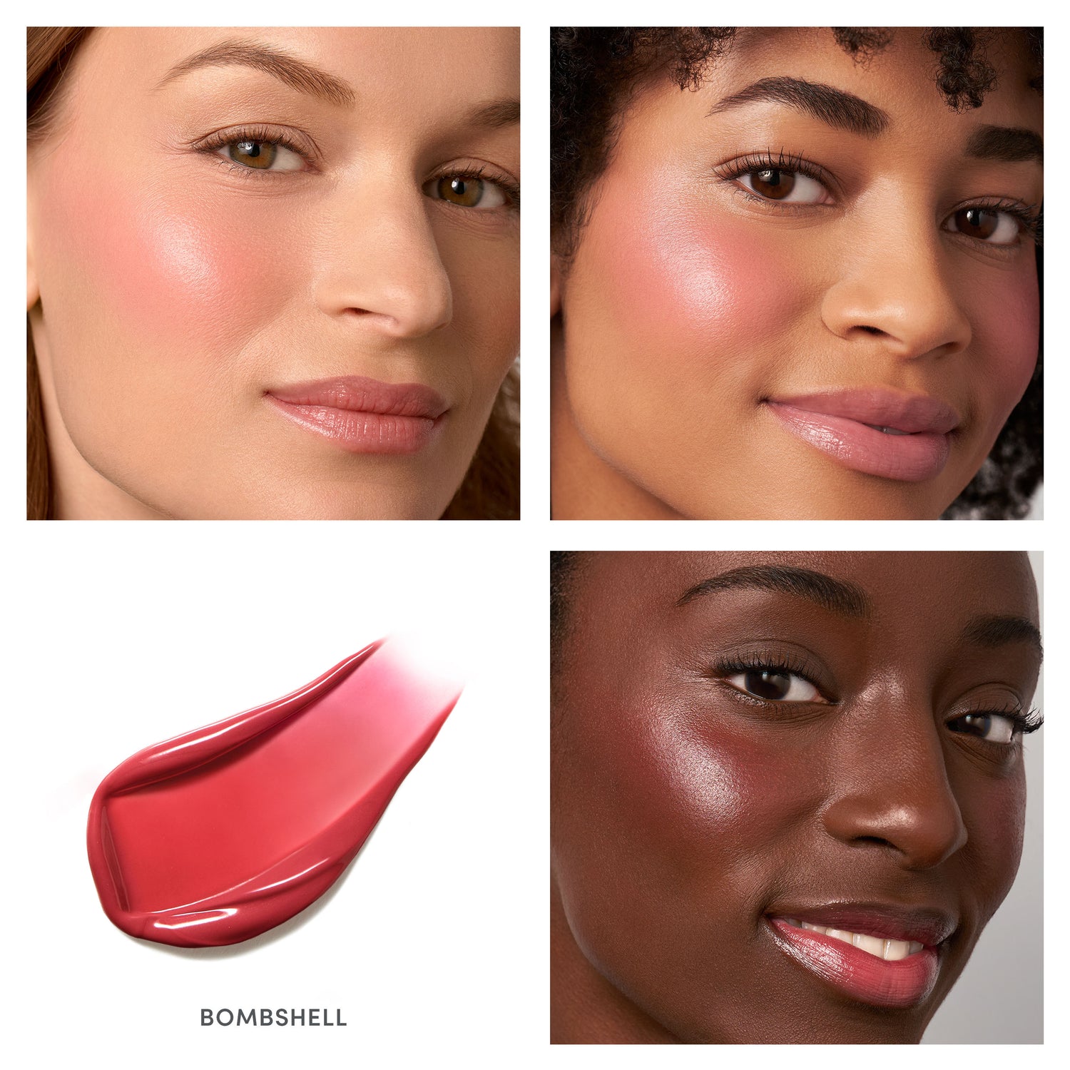 Model image of Jane Iredale ColorLuxe Liquid Blush variant: Bombshell