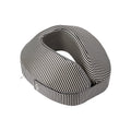 Slip Jet Setter Travel Pillow in a stylish U-shaped design with a black and white striped pattern.