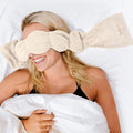 Model image of Nodpod The Weighted Blanket For Your Eyes variant: Bone