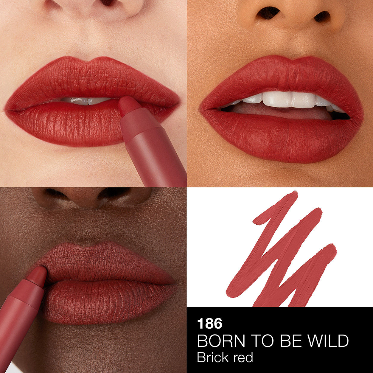 Swatch image of Nars Powermatte High-Intensity Long-Lasting Lip Pencil variant: Born to be Wild