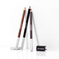 Lifestyle image of RMS Beauty Straight Line Kohl Eye Pencil Definition variant: Bronze