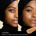 Before and after results of using Nars Radiant Creamy Concealer variant: Caramel MD2