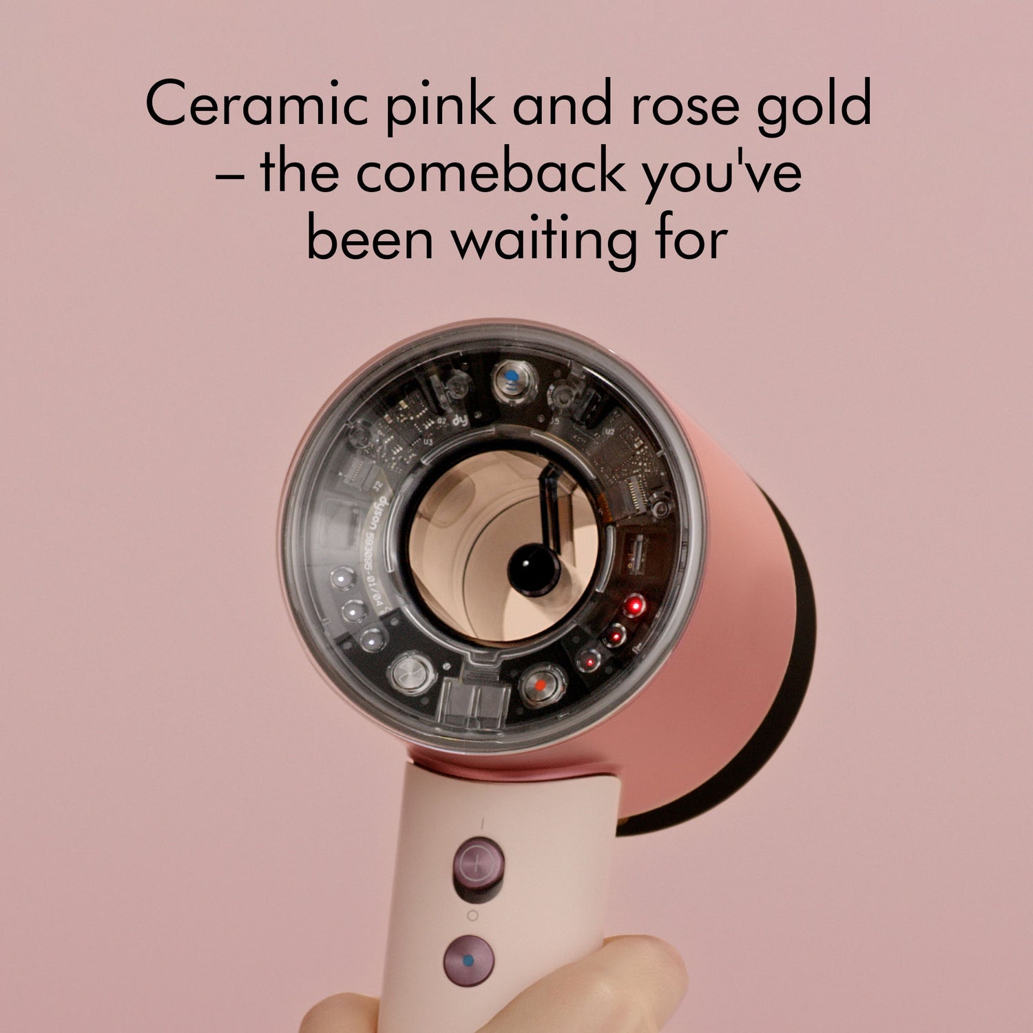 Lifestyle image of Dyson Supersonic Nural Hair Dryer variant: Ceramic Pink