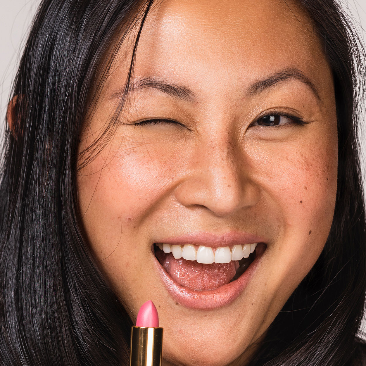 Model image of Ogee Full Bloom Sculpted Lipstick variant: Cezanne