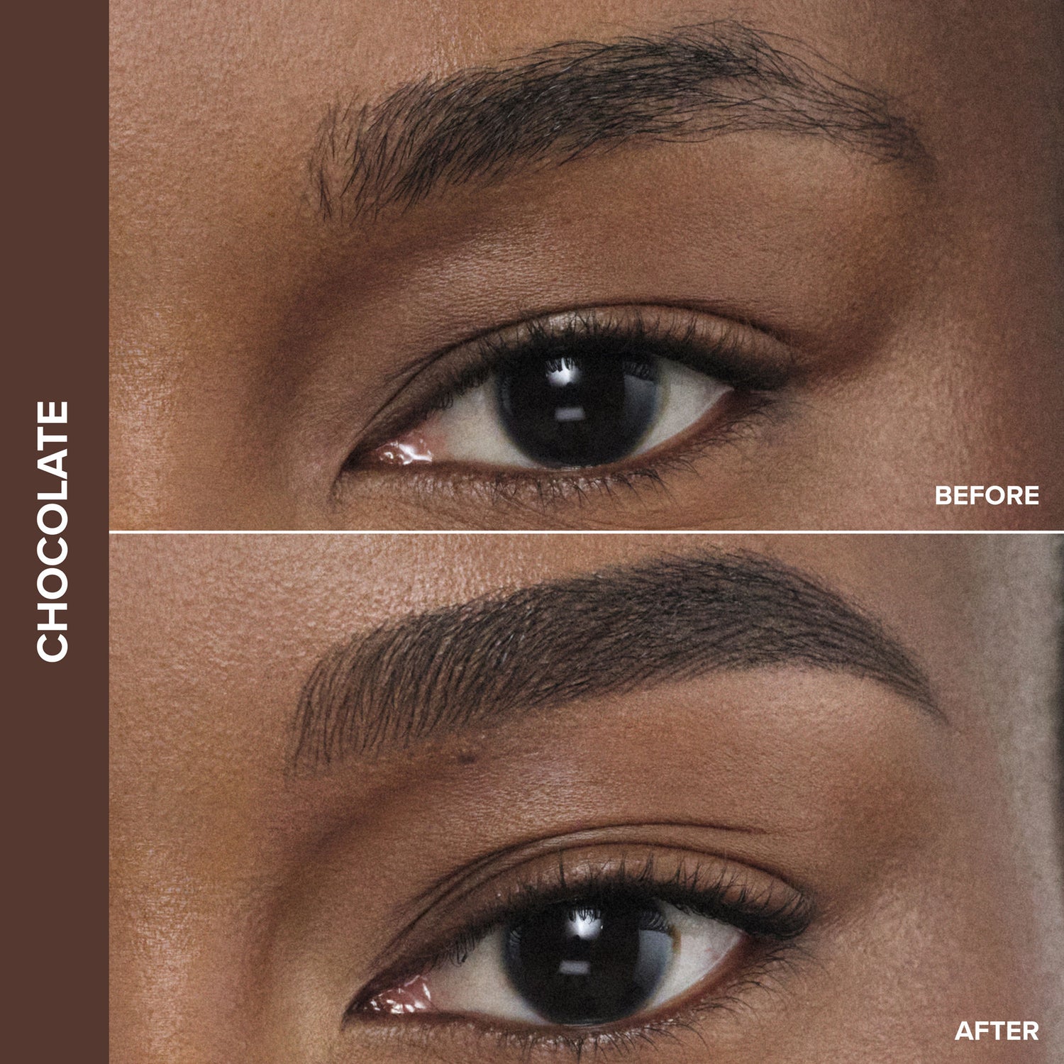 Before and after results of using   variant: Chocolate