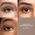 A shade comparison of Laura Mercier Caviar Stick Matte Eye Shadow variant: Cobblestone