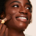 Model image of Jane Iredale PurePressed Base Mineral Foundation Refill SPF 20/15 variant: Cognac SPF 15