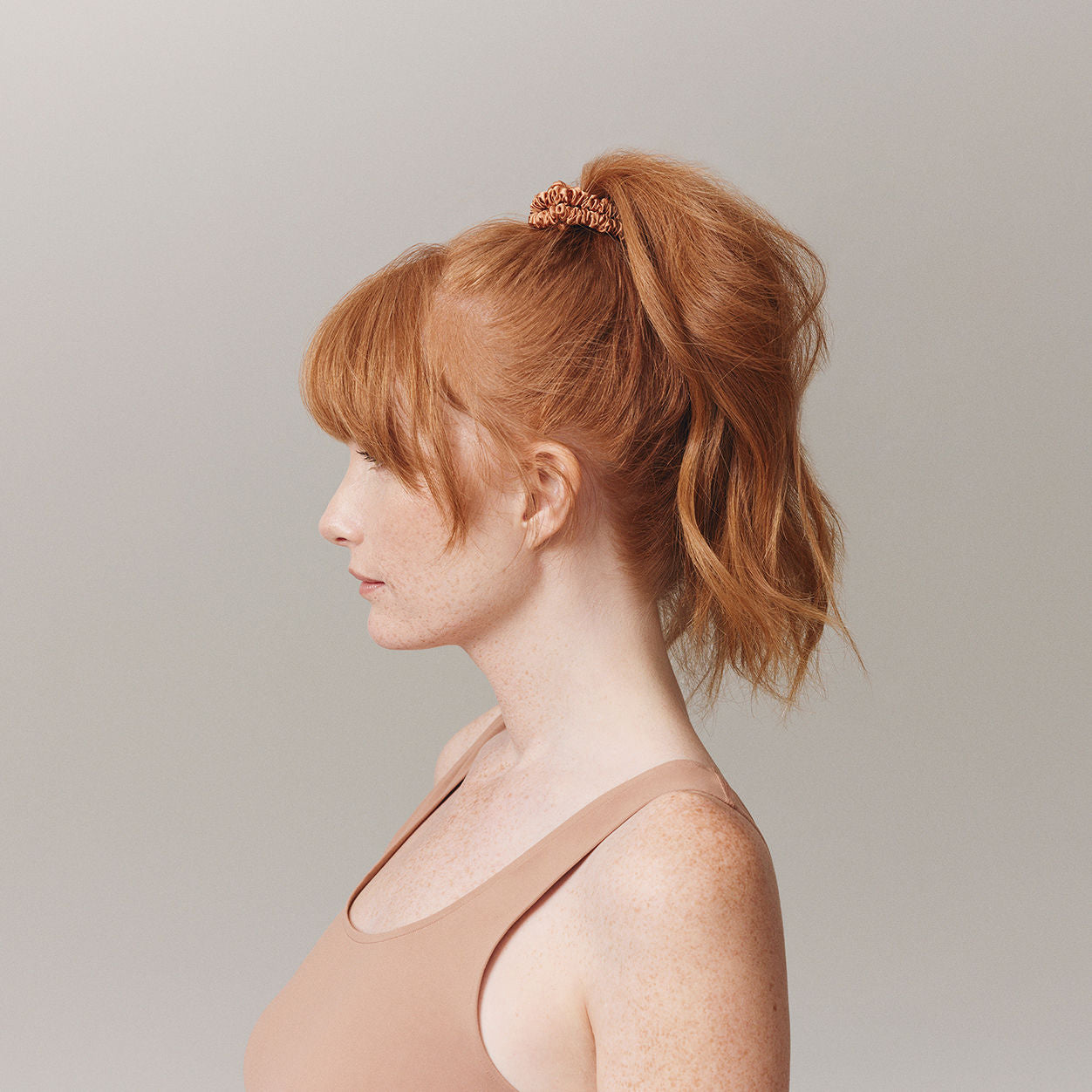 Model image of Slip Skinny Scrunchies variant: Copper