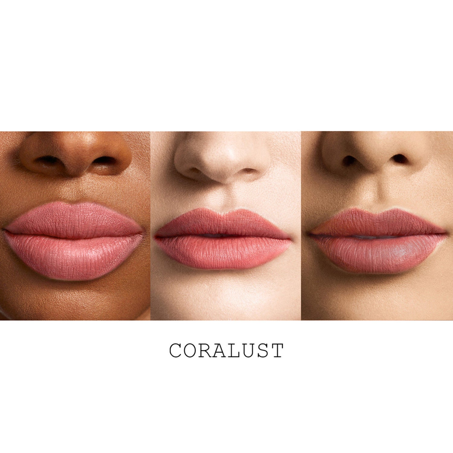 A shade comparison of   variant: Coralust