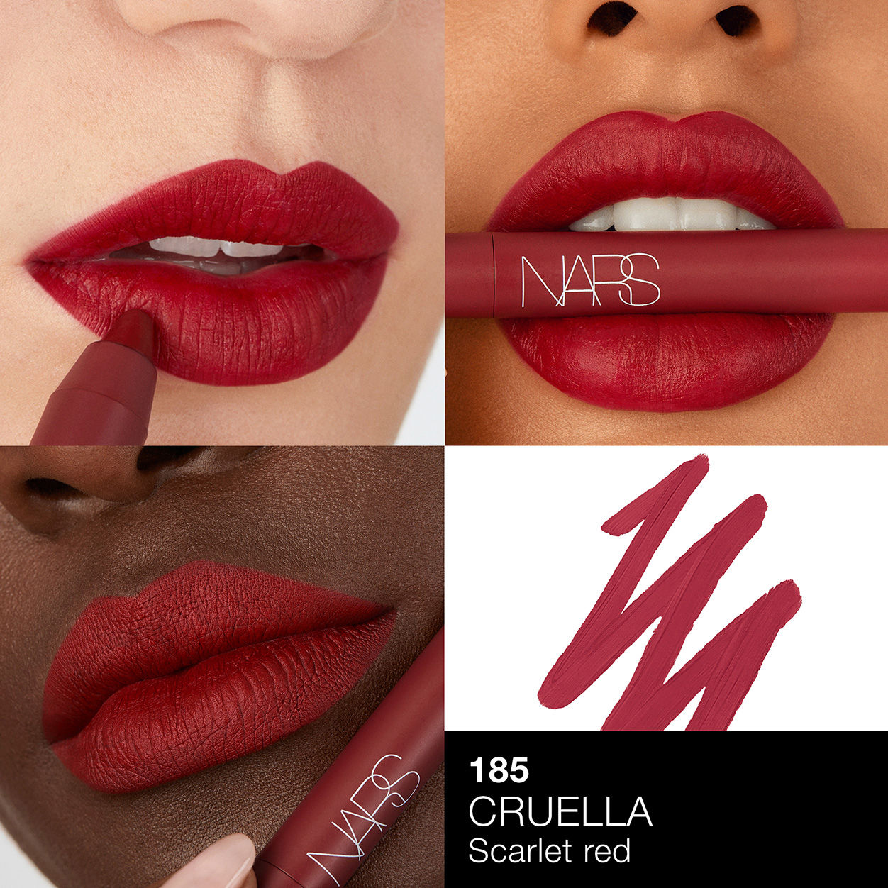 Swatch image of Nars Powermatte High-Intensity Long-Lasting Lip Pencil variant: Cruella