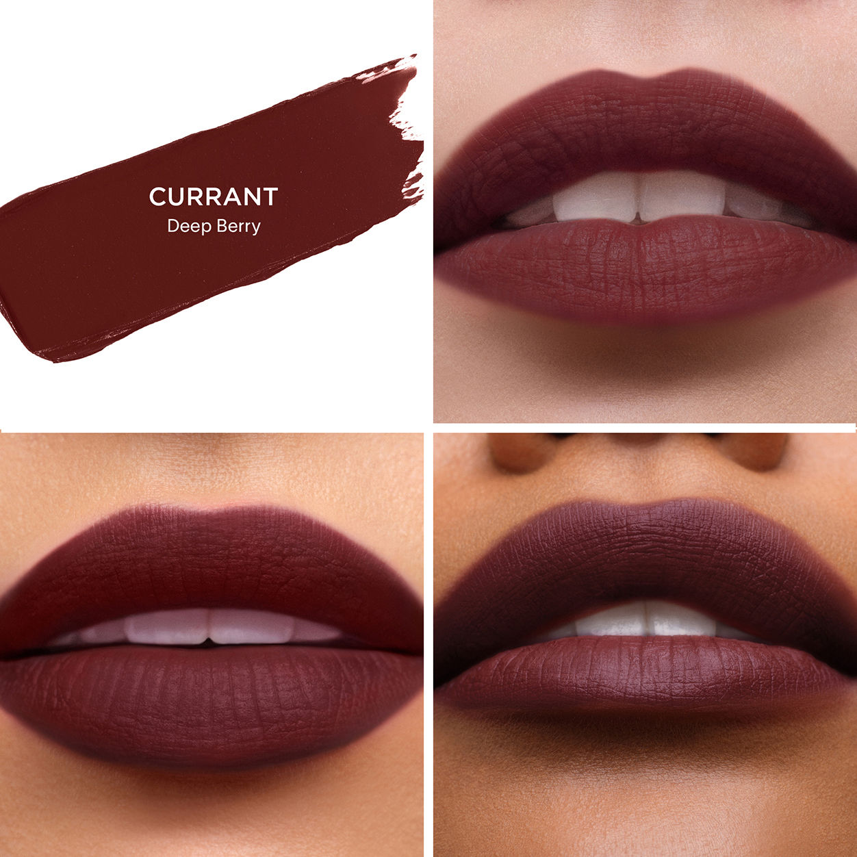 Swatch image of Hourglass Unlocked Soft Matte Lipstick variant: Currant 362