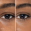 Before and after results of using   variant: D12 - Dark With Neutral Undertones
