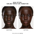 Before and after results of using Pat McGrath Labs Skin Fetish Sublime Perfection Foundation variant: D36